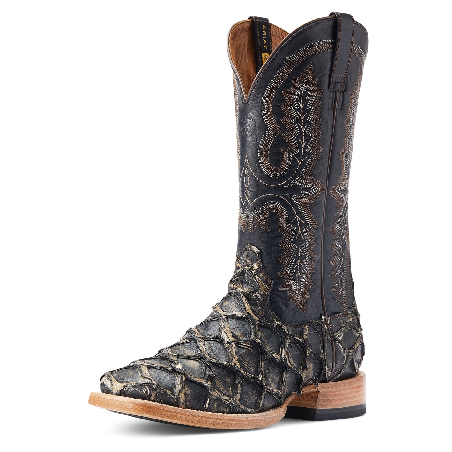 Ariat Men's Deep Water Black Pirarucu Western Boot