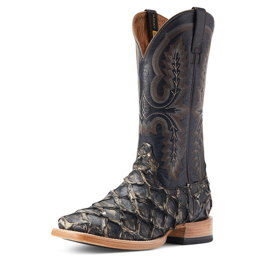 Ariat Men's Deep Water Black Pirarucu Western Boot