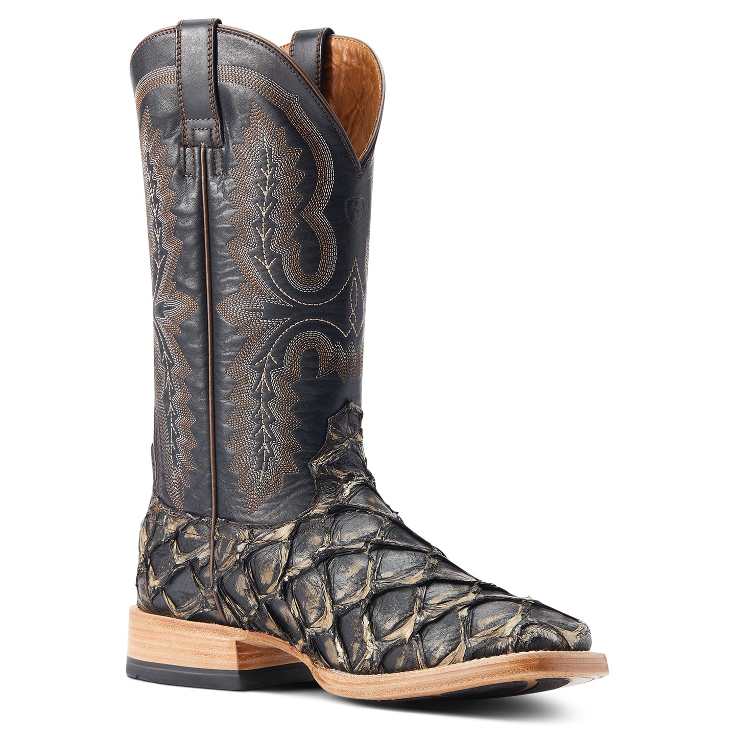 Ariat Men's Deep Water Black Pirarucu Western Boot