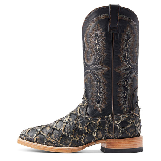Ariat Men's Deep Water Black Pirarucu Western Boot