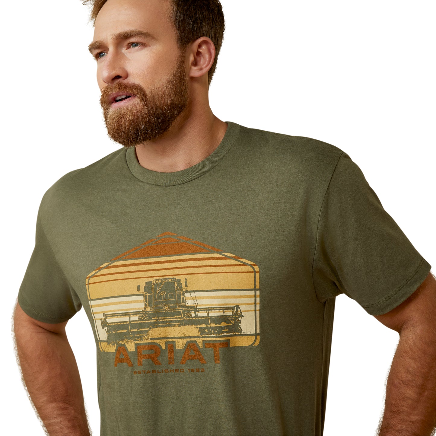 Ariat Military Green Combine SS T-Shirt