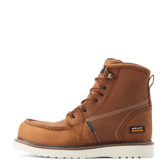 Ariat Men's Rebar Wedge Moc Toe 6" Waterproof Composite Toe Work Boot