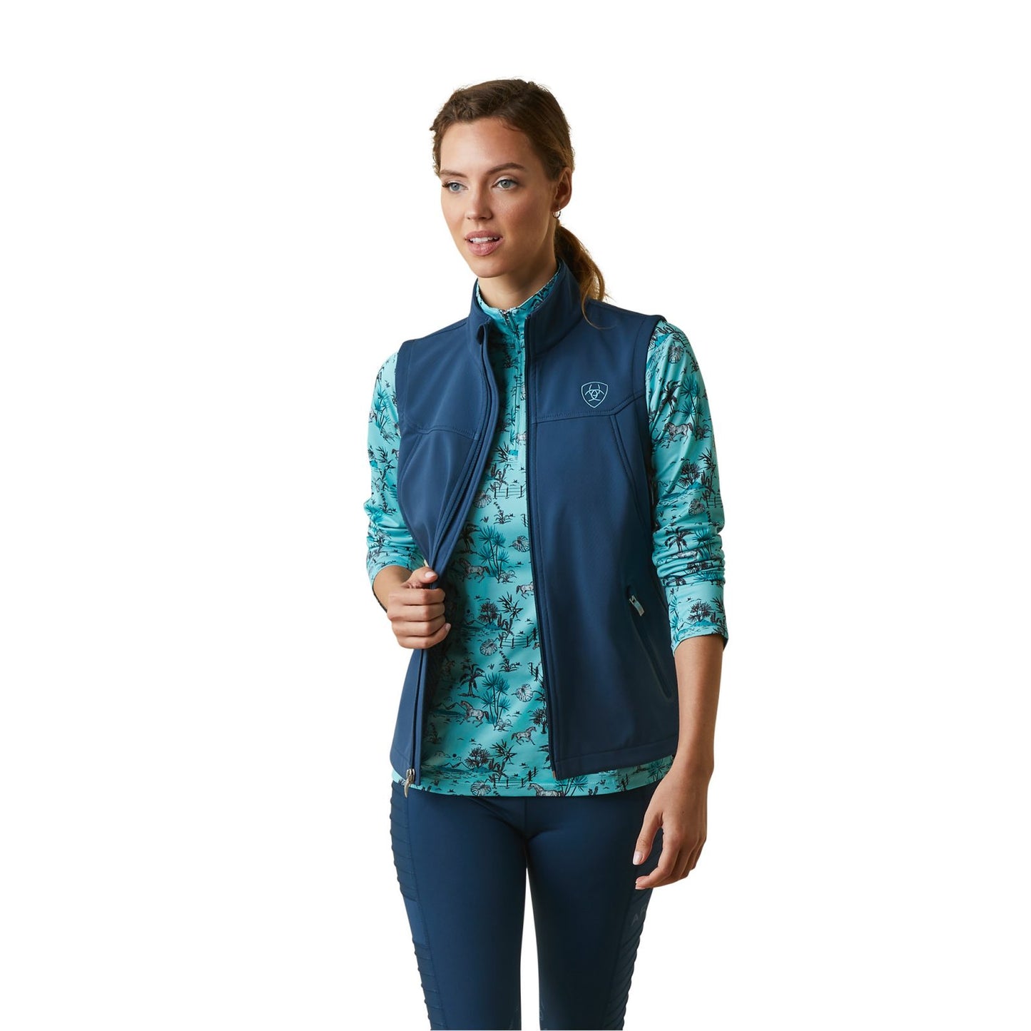 Ariat Chaleco Softshell New Team para mujer