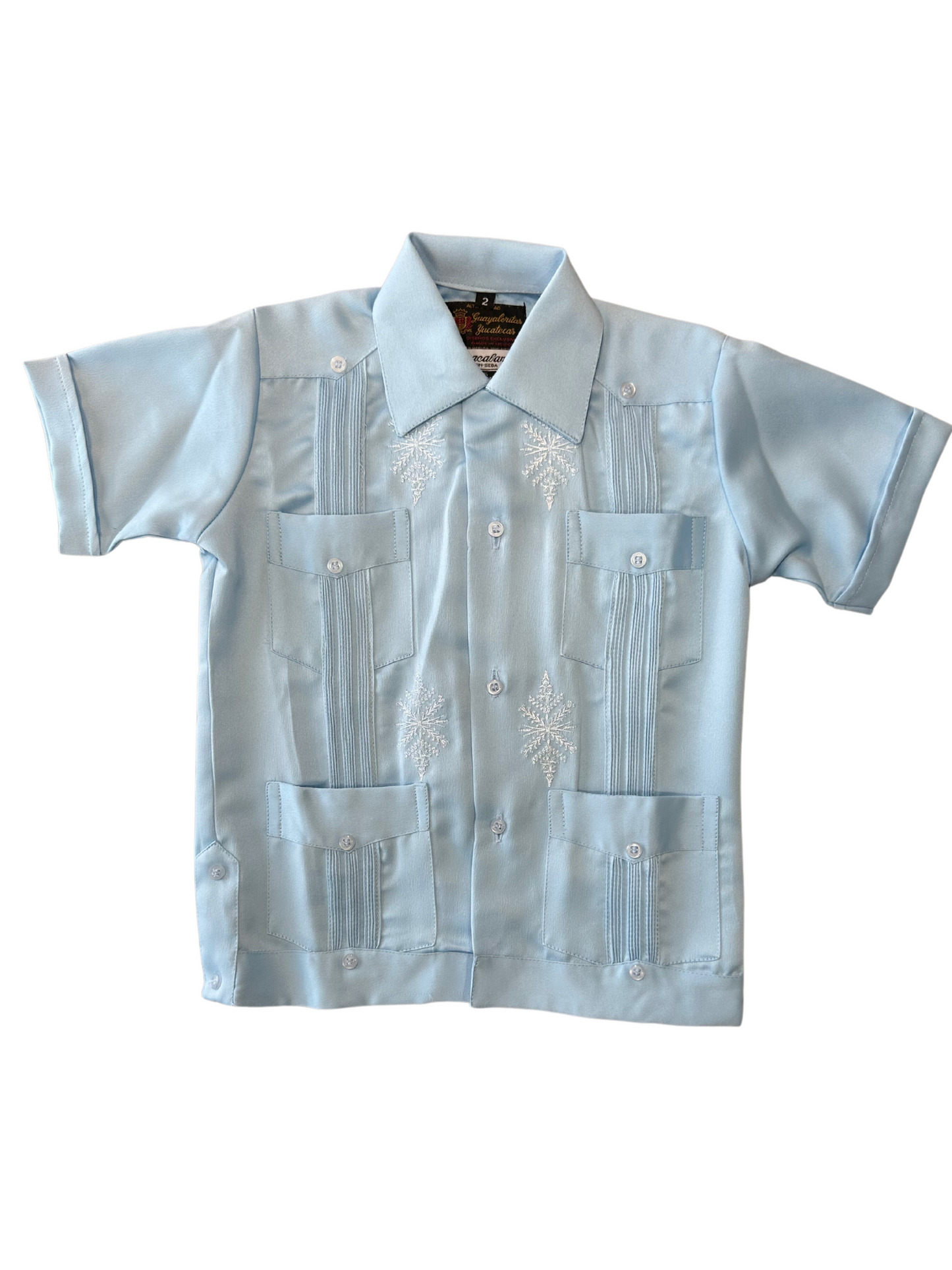 Boys's Guayaberas Short Sleeve - Blue