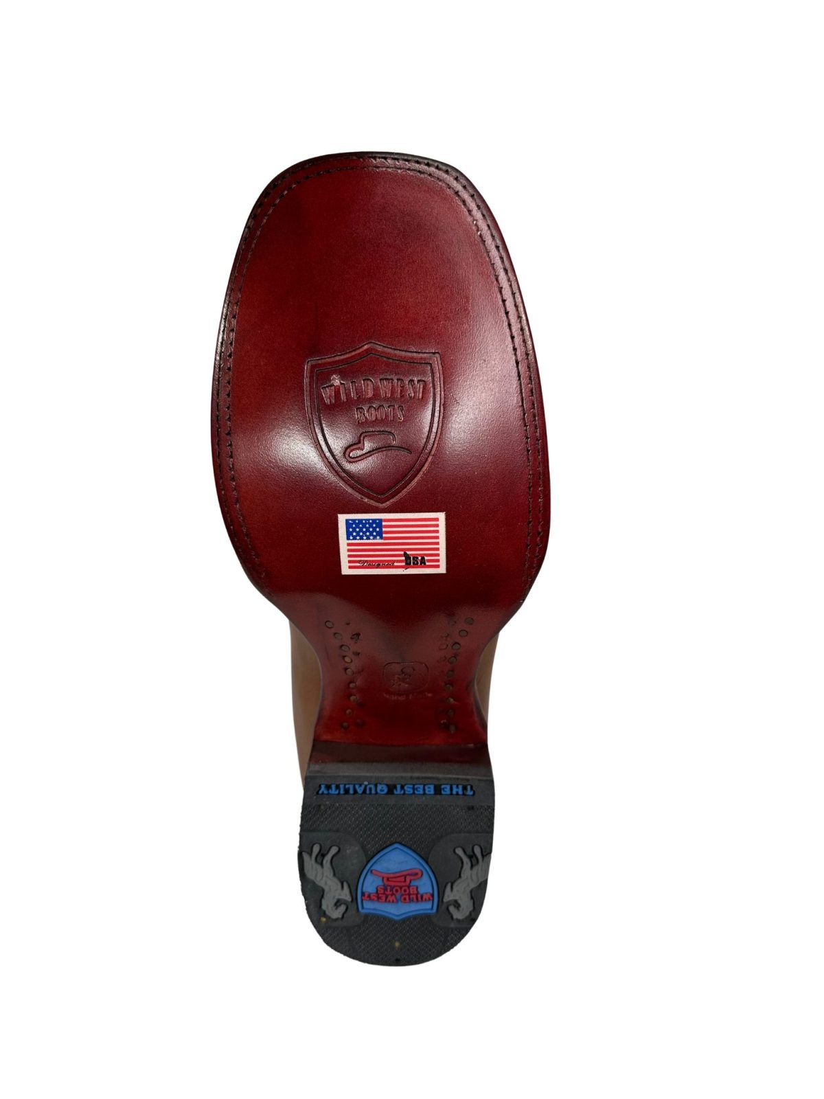 Wild West Men’s Sqaure Toe Honey Belmont Leather Short Boot