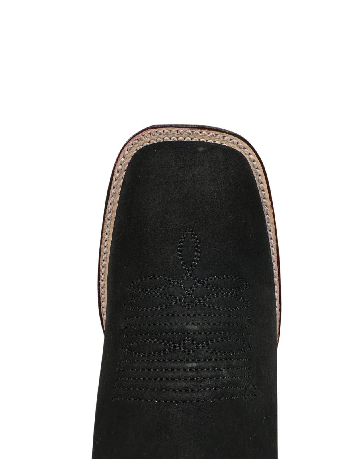 Wild West Men’s Nobuk Black Square Toe Short Boot