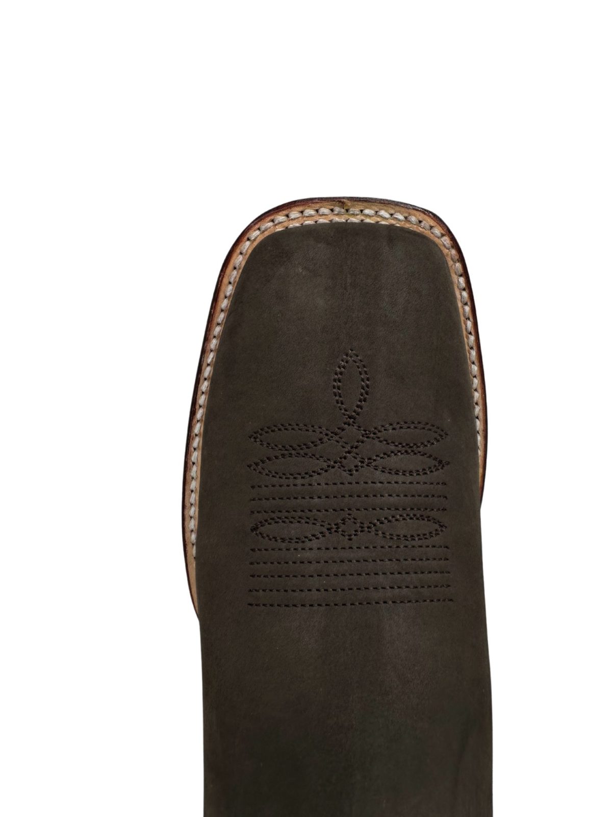 Wild West Men’s Nobuk Tobacco Square Toe Short Boot