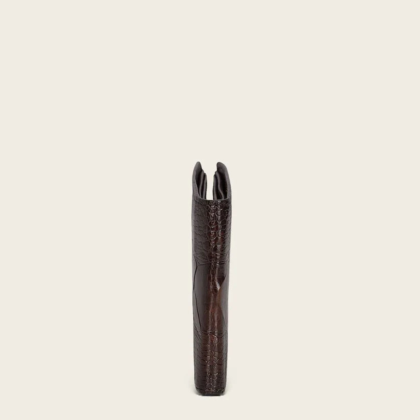 Cuadra Men's Brown Genuine Ostrich Leg Leather BiFold Wallet