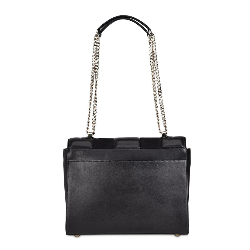 Cuadra Women's Black Genuine Exotic Leather Handbag