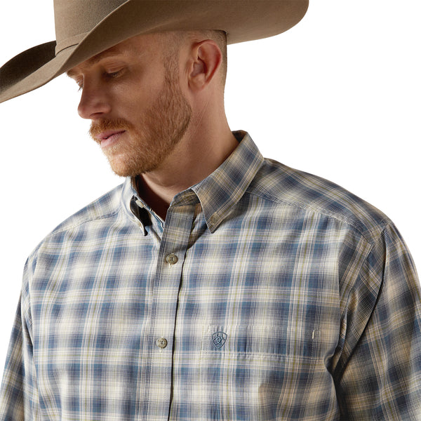 Men's Ariat Pro Series Witten Classic Fit Shirt - Dark Blue