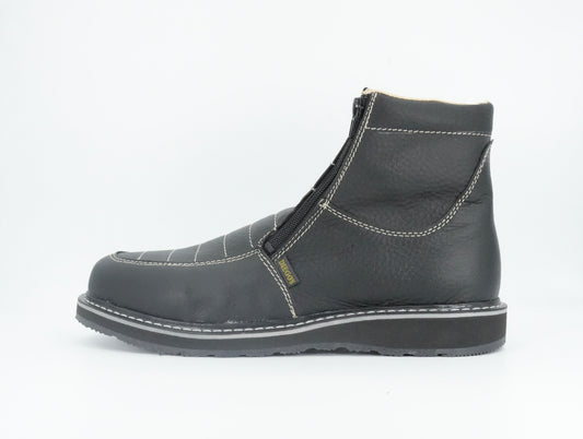 Diego's Boots Men’s Short Round Toe Work Boot - Black