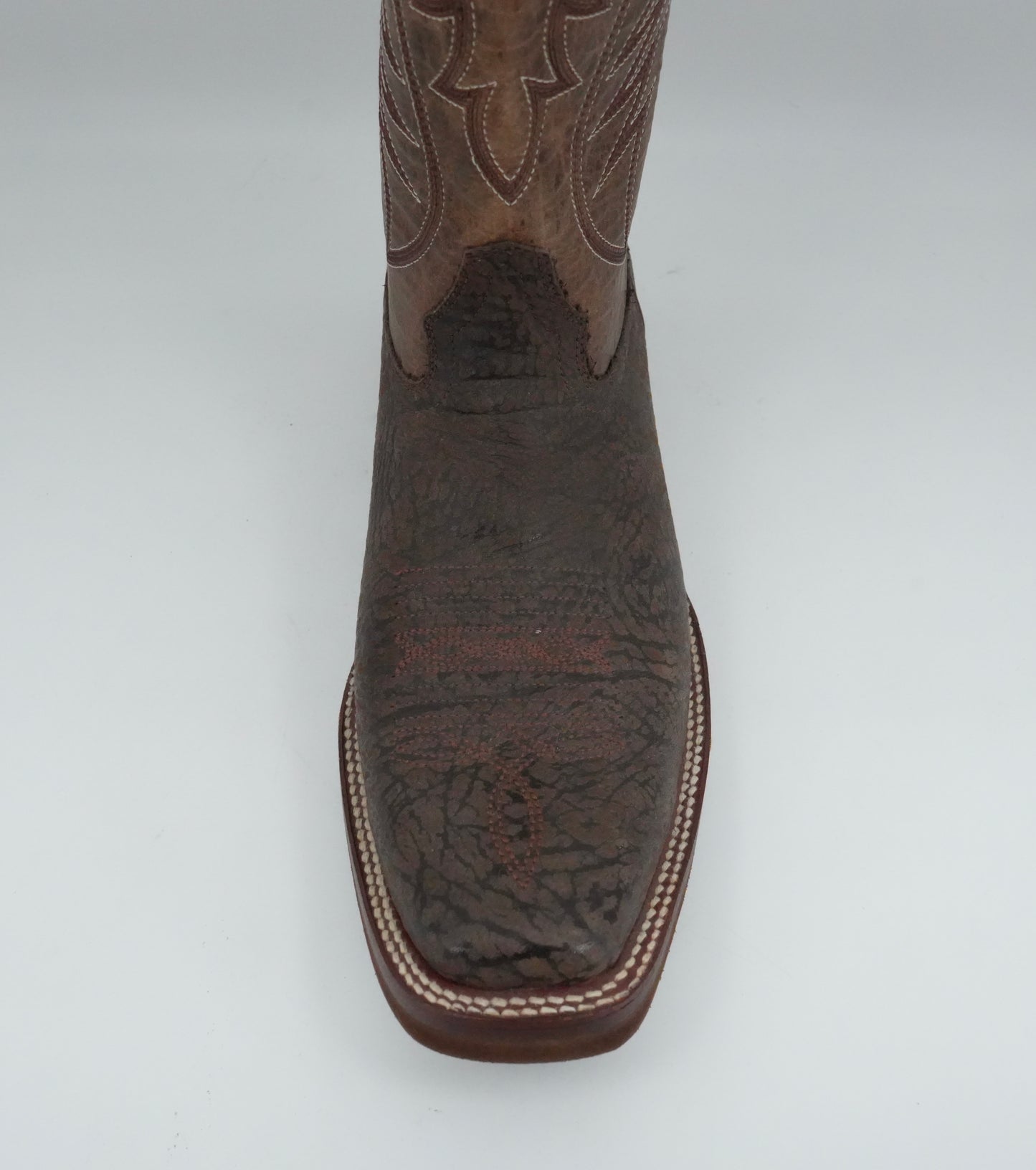 Denver Boots Men's Bull Shoulder Brown Semi Square Toe Boot