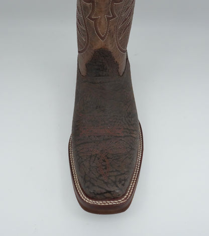 Denver Boots Men's Bull Shoulder Brown Semi Square Toe Boot