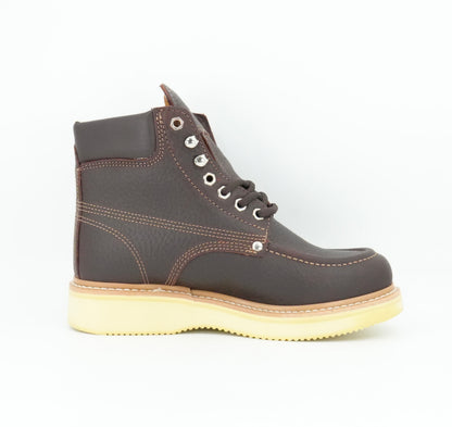 Establo Men's Moc Toe Lace Up Work Boot - Shedron