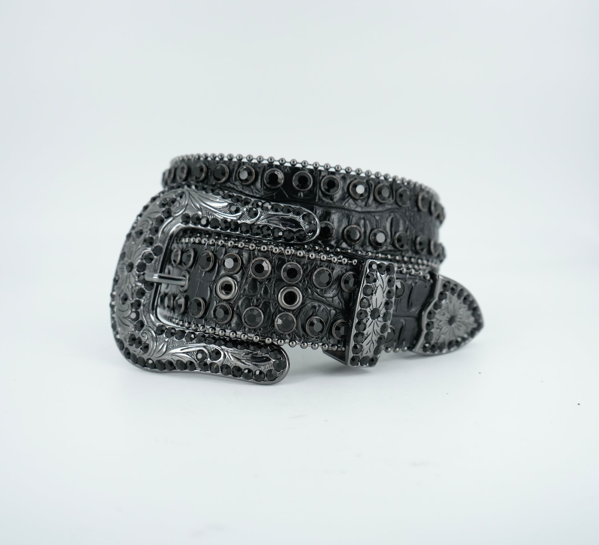Nomad Black Beaded Belt Vallejo Western Wear Nomad Black Beaded Belt Vallejo Western Wear