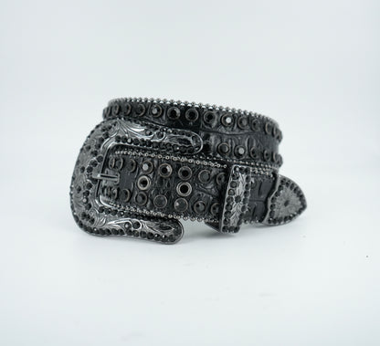 Nomad Black Beaded Belt