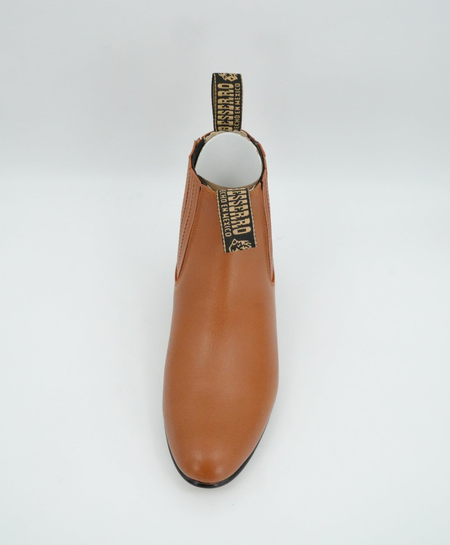 Besserro Kid's Leather Charro Short Boot - Brandy
