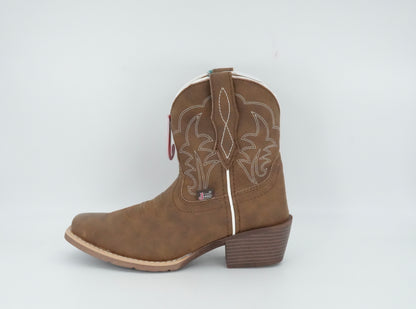 Justin Women's Dee 7" J125  Medium Square Toe Boot - Brown