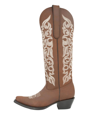 White Diamond Women’s Crazy Snip Toe - Brown