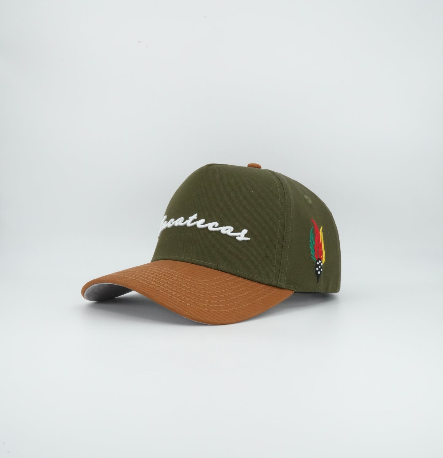 45 Zacatecas Cursive Trucker Cap Olive-Brown