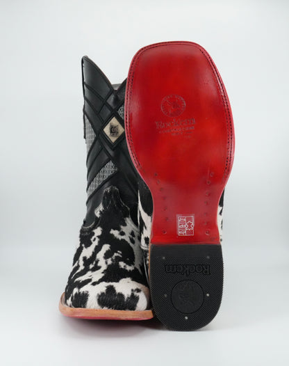 Rock'em Men's Cow Hair Red Bottom Boots Size 10 *AS SEEN ON IMAGE*