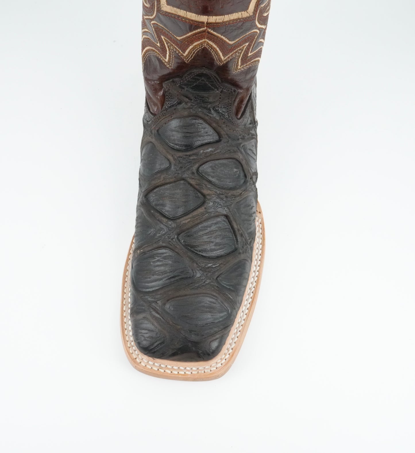 Reyme Men's Piraruco Print Tobacco Wide Square Toe Boot