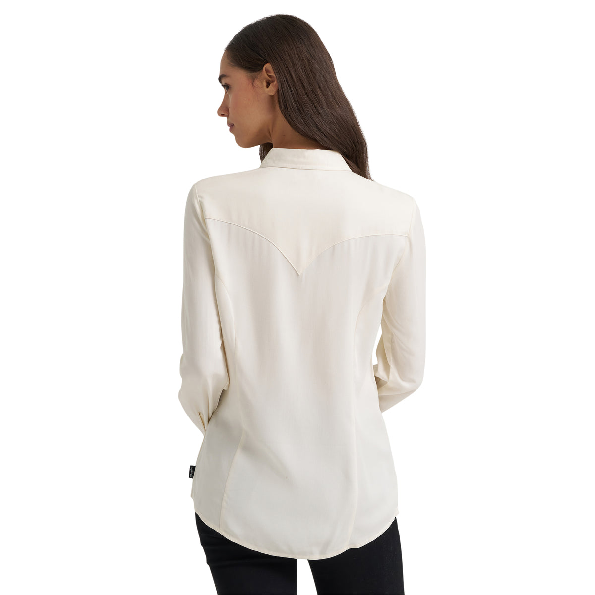 Wrangler Women's Slim Concho Button Shirt - White