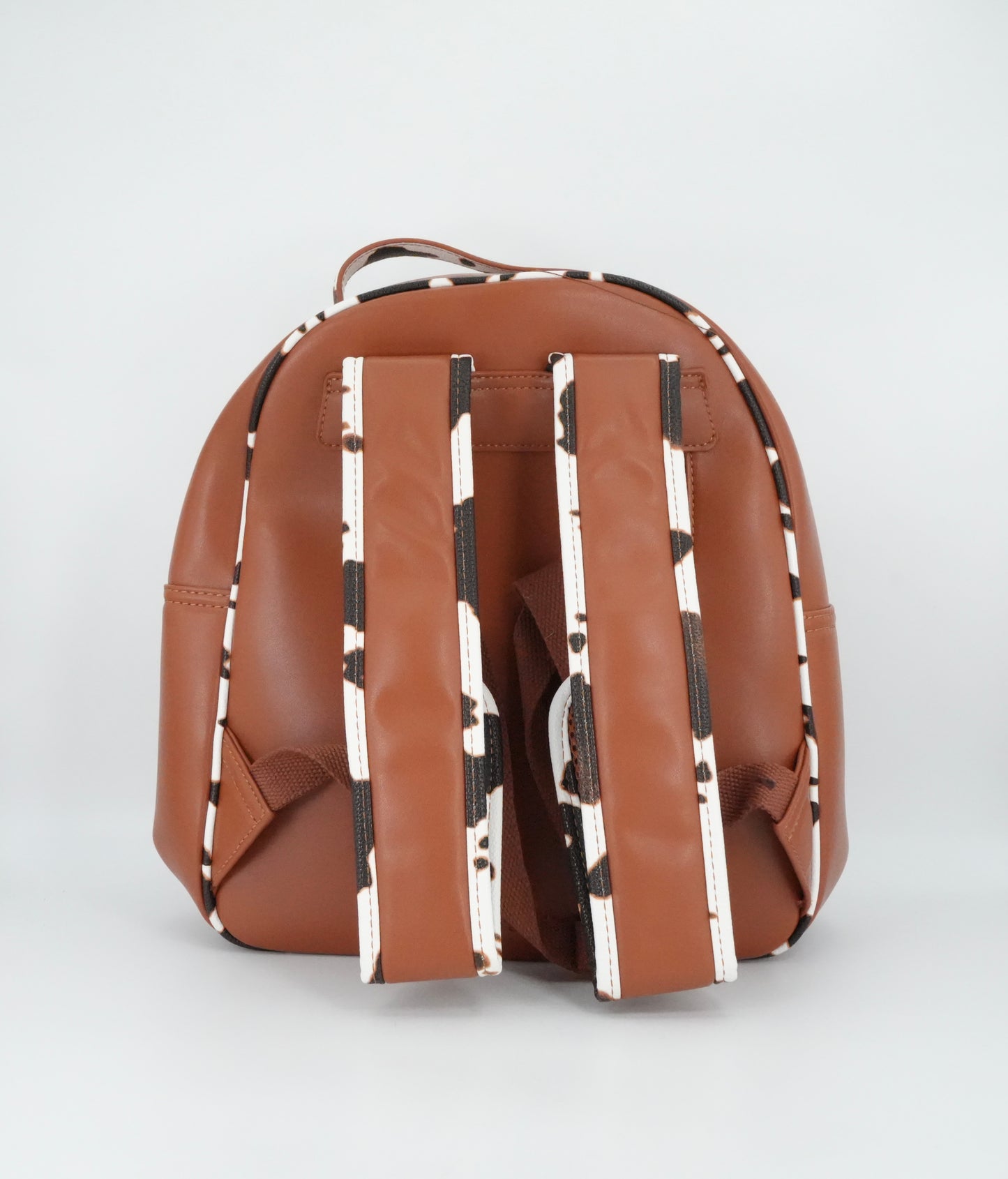 Wrangler Cow Print Backpack With Coin Pouch - Brown