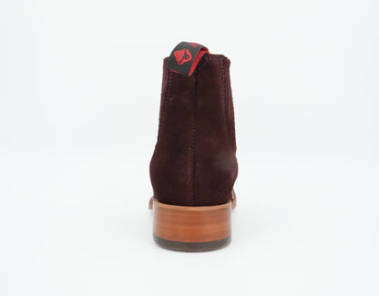 Quincy Little Kid's Suede Burgundy Short Boot