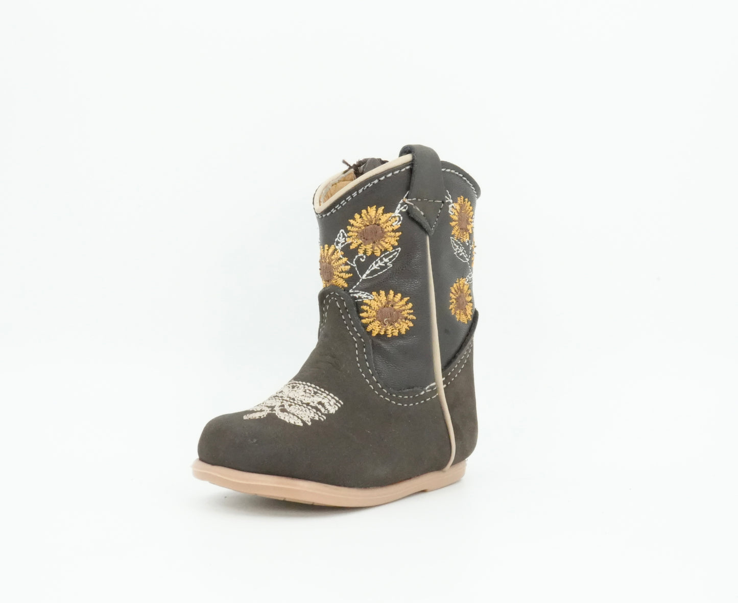 Quincy Toddler Crazy Sunflowers Brown Boot