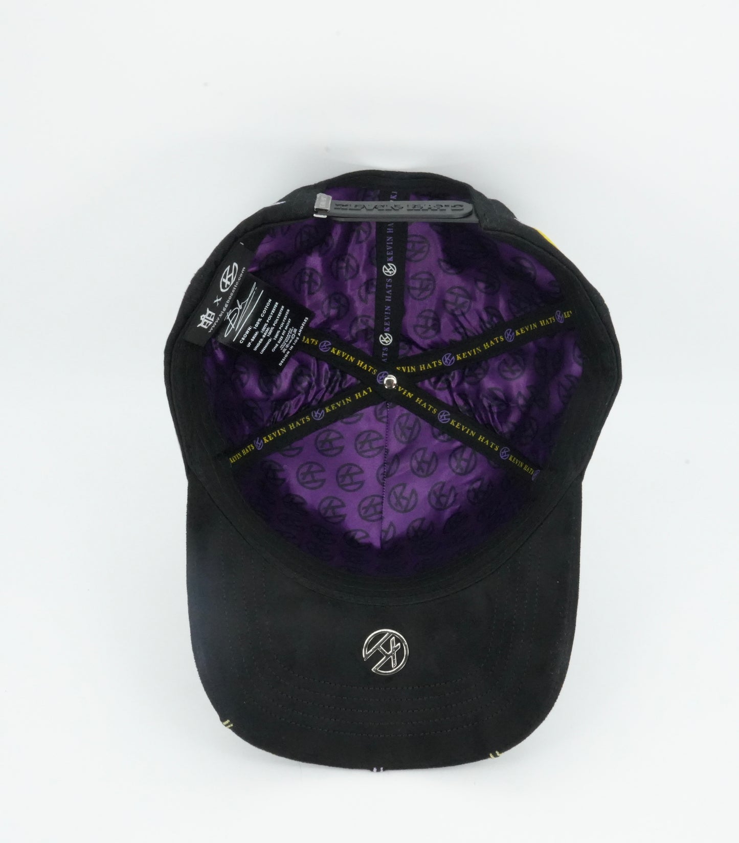 Kevin Hats LA Cupid Black/Yellow/Purple Design Cap