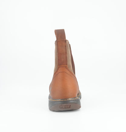 Cebu Men's BC Thunder Square Toe Short Work Boot - Tan