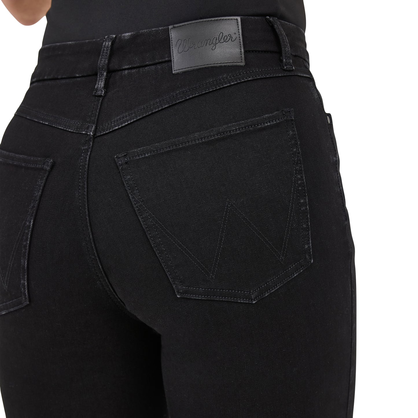 Wrangler Women's Bespoke High Rise Stretch Black Bootcut Jean