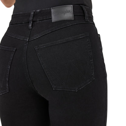 Wrangler Women's Bespoke High Rise Stretch Black Bootcut Jean