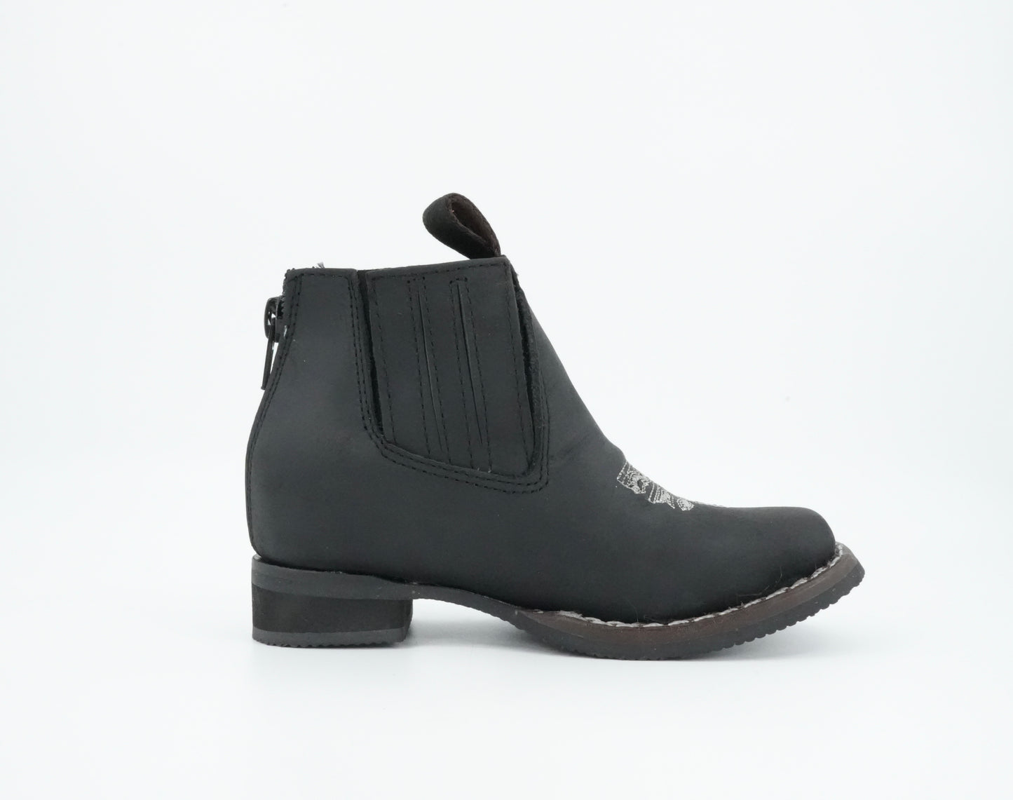 Quincy Kid's Crazy Black Short Boot