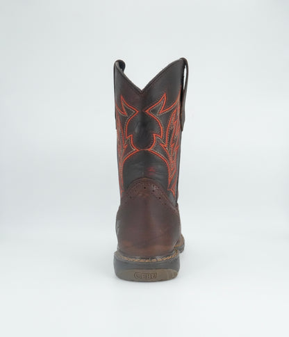 Cebu Men's Tonka Square Toe Work Boot - Brown