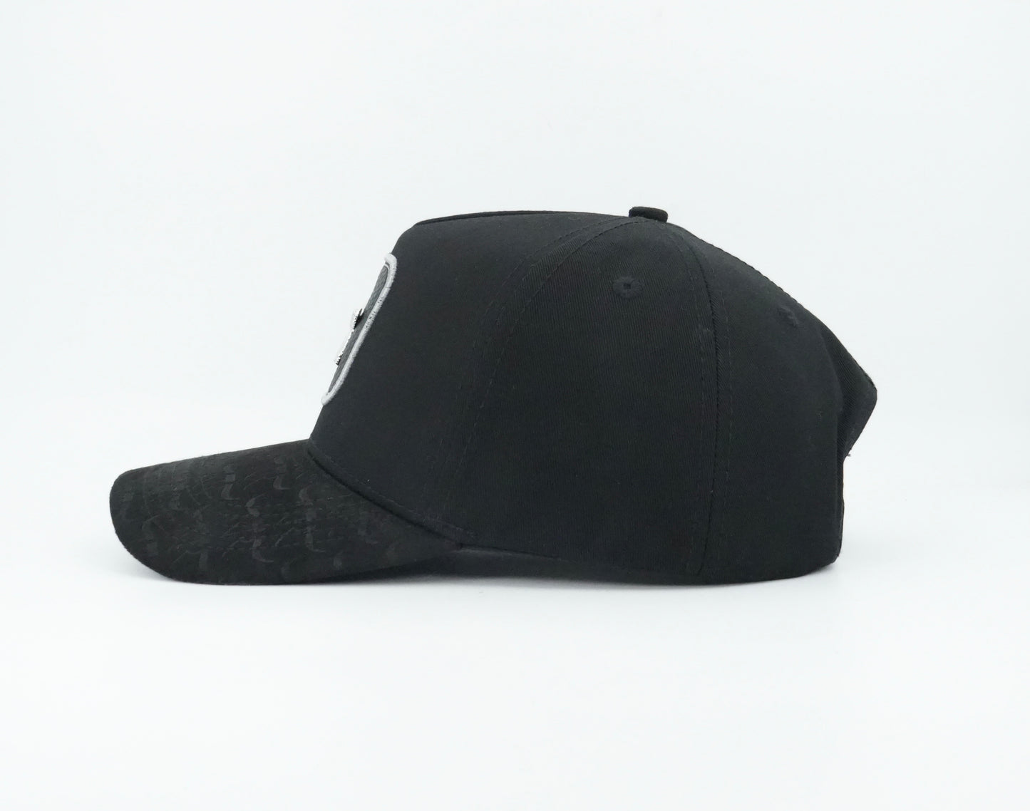 The King Ranch Crocodile Patch Cap - Black