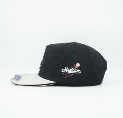 XCap LA X Mexicans Graphic Design Black Baseball Cap