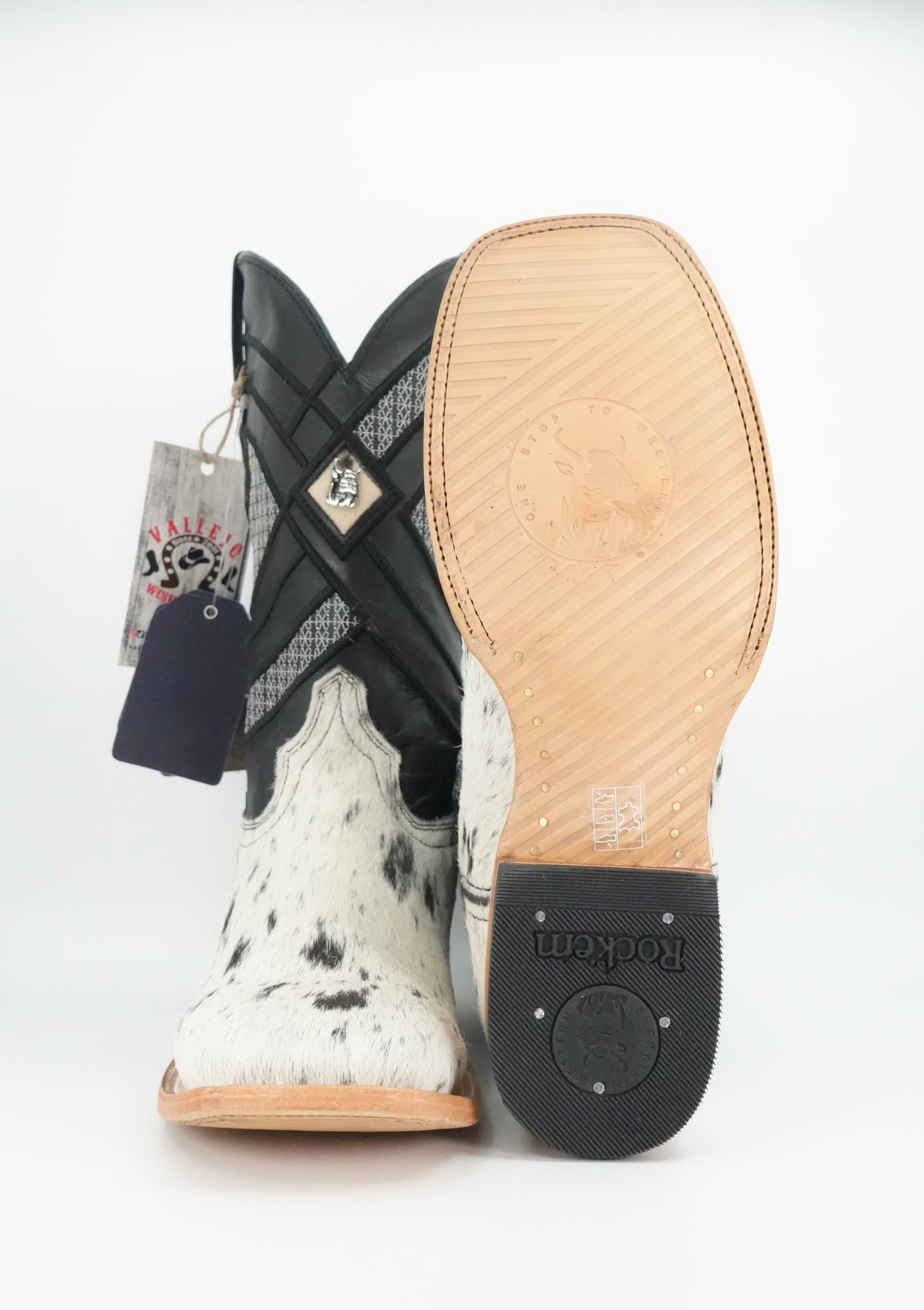 Rock'em Men's Cow Hair Boots Size 10 *AS SEEN ON IMAGE*