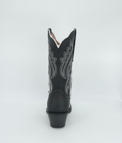 Justin Women's Dezi Medium Square Toe Boot - Black