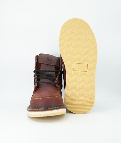 Hooch Men's 6" Moc Toe Work Boot - Shedron