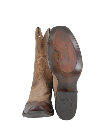 Cuadra Men's Cowhide Leather Semi Round Toe Boot - Two Tone Brown