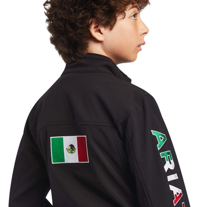 Ariat Unisex Youth Black Mexico Team Softshell Jacket