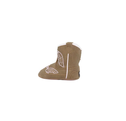 Twister Infant Gracie Angel Wings Brown Boot - Pink