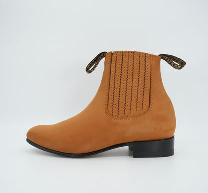 Besserro Kid's Nobuck Charro Short Boot - Shedron