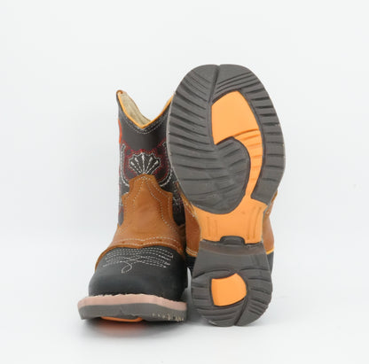 El General Kid's Crazy Black/Honey Boot