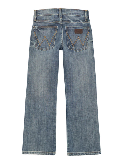 Wrangler Retro Boy's Relaxed Boot Fit Jean - Medium Blue