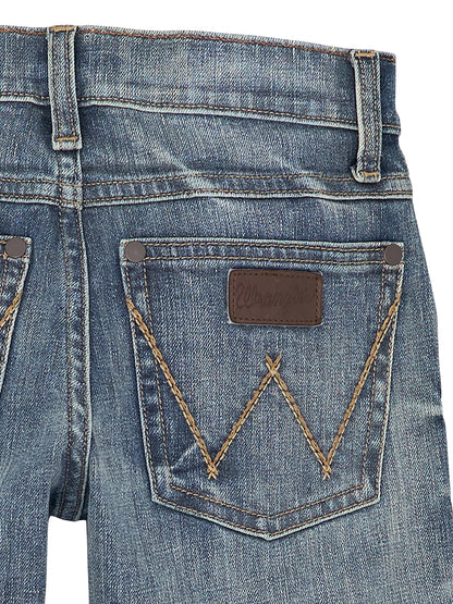 Wrangler Retro Boy's Relaxed Boot Fit Jean - Medium Blue