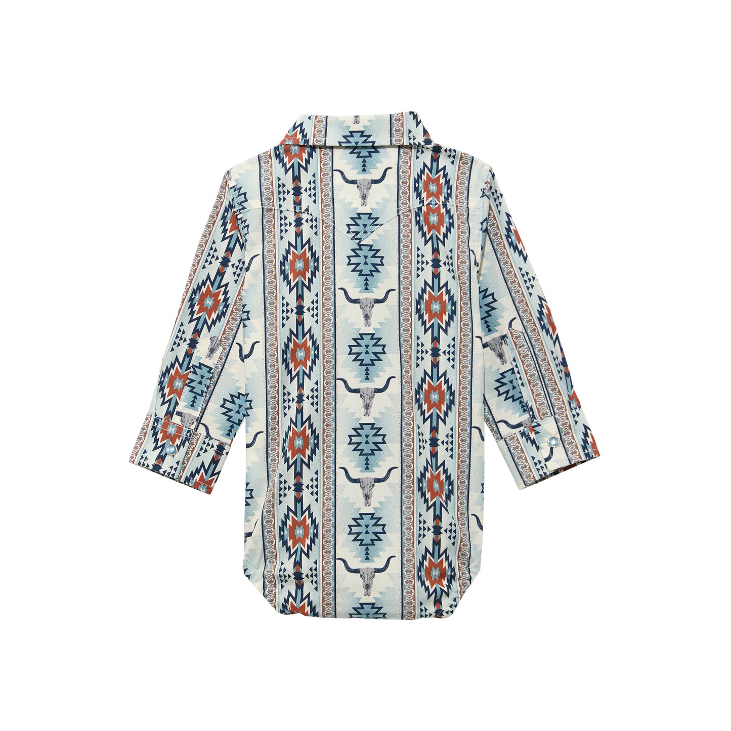 Body vaquero de manga larga unisex occidental para bebé