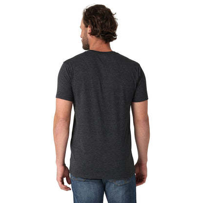 Camiseta gris jaspeada con logo West de Wrangler